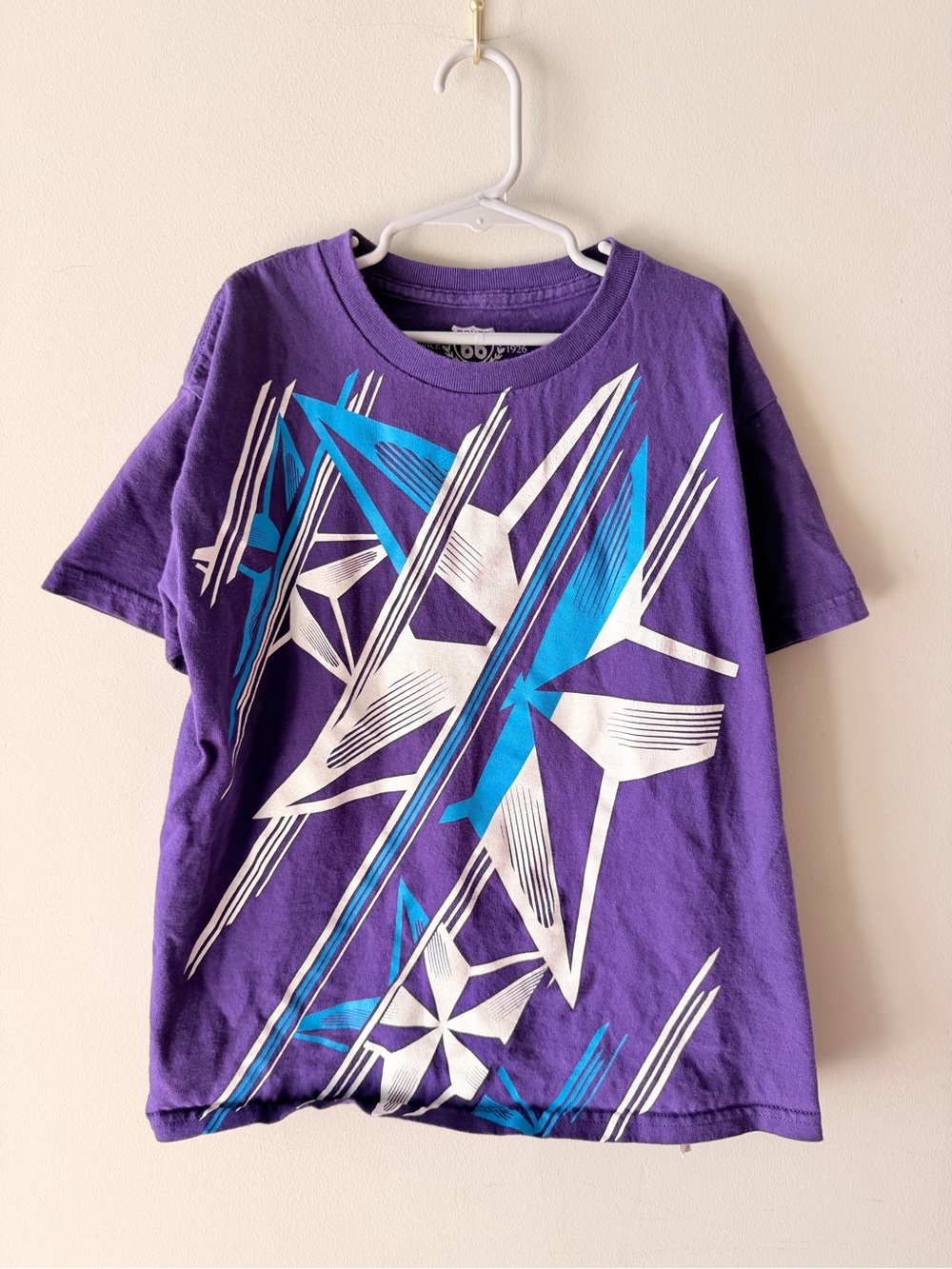 ✨VINTAGE✨Youth/Boys Size M Route 66 LARGE Graphic T-Shirt Stars